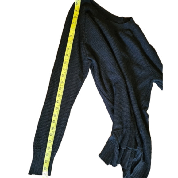 Old Navy Black So Soft Lite Ribbed Crew Neck Long Sleeve Black Sweater Size M - Picture 9 of 9